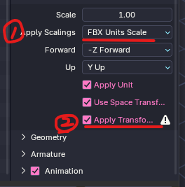 export-settings